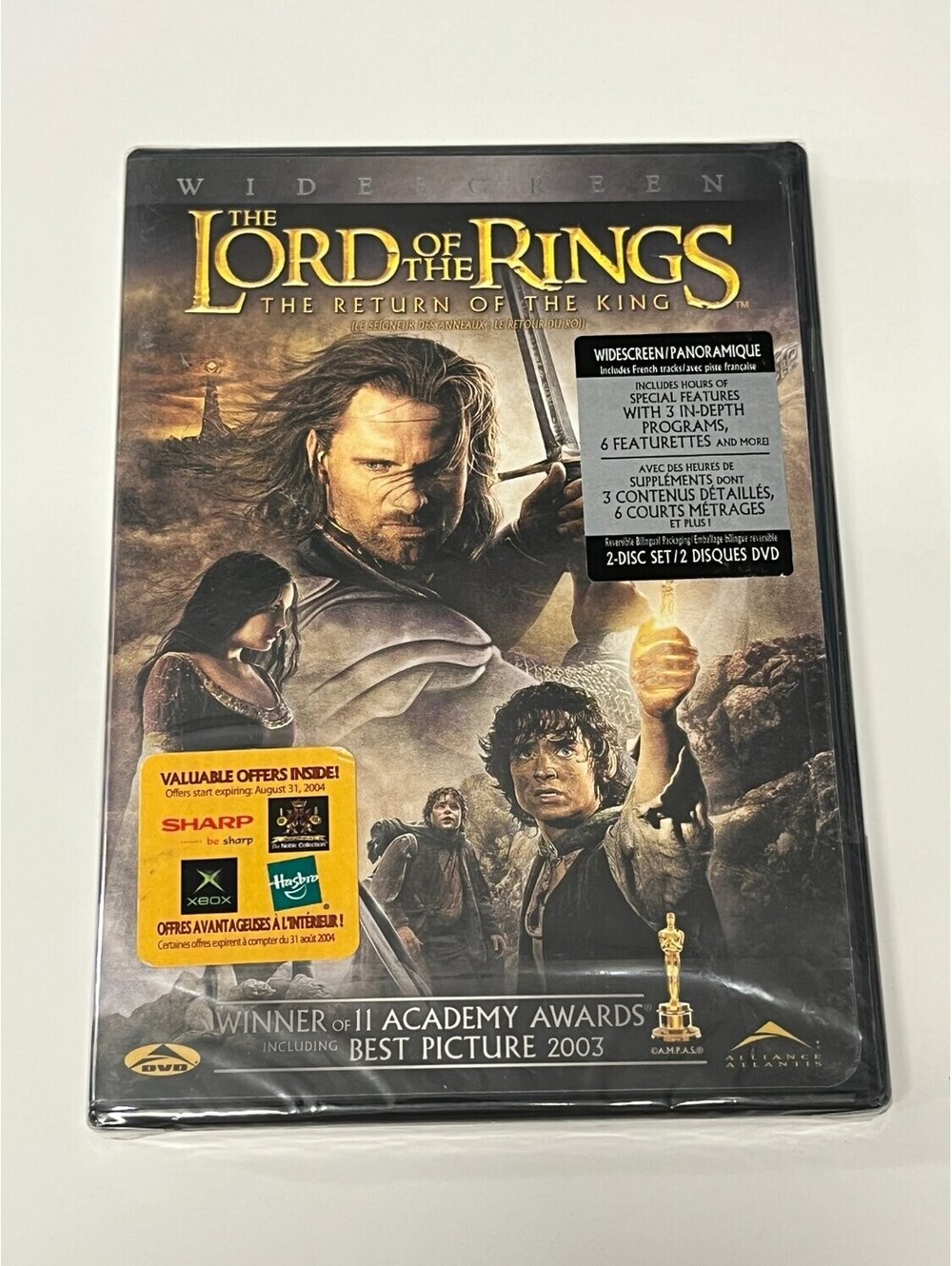 Peter Jackson the Lord of Rings: Return King DVD 2004 New